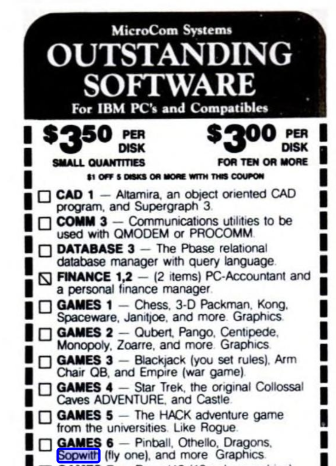 Microcom ad from PC Magazine, August
1986